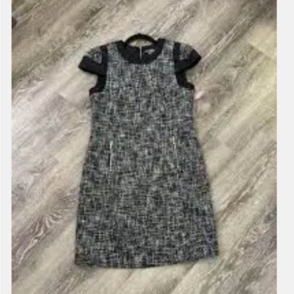 PER SE wool tweed mini dress size 0
